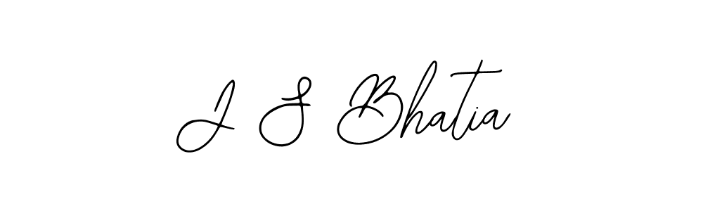 Create a beautiful signature design for name J S Bhatia. With this signature (Bearetta-2O07w) fonts, you can make a handwritten signature for free. J S Bhatia signature style 12 images and pictures png