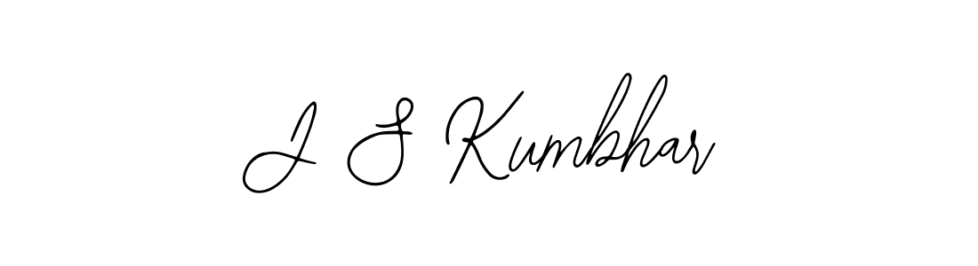 How to make J S Kumbhar name signature. Use Bearetta-2O07w style for creating short signs online. This is the latest handwritten sign. J S Kumbhar signature style 12 images and pictures png