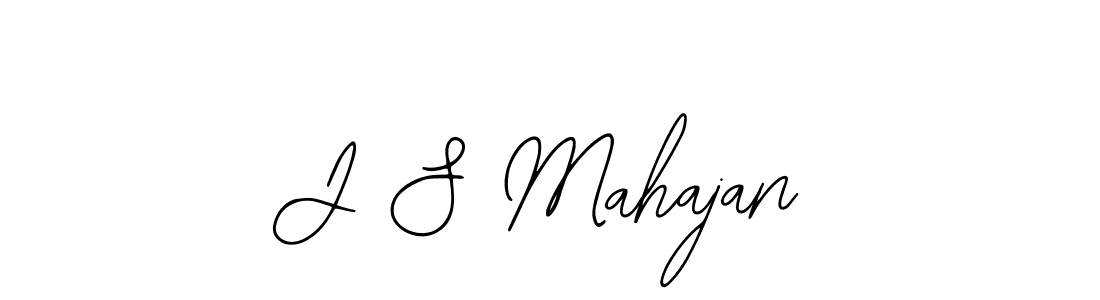 Design your own signature with our free online signature maker. With this signature software, you can create a handwritten (Bearetta-2O07w) signature for name J S Mahajan. J S Mahajan signature style 12 images and pictures png