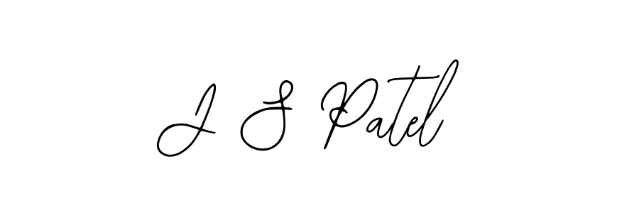 The best way (Bearetta-2O07w) to make a short signature is to pick only two or three words in your name. The name J S Patel include a total of six letters. For converting this name. J S Patel signature style 12 images and pictures png