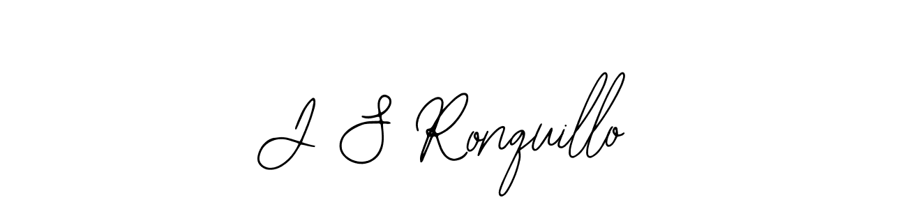 Design your own signature with our free online signature maker. With this signature software, you can create a handwritten (Bearetta-2O07w) signature for name J S Ronquillo. J S Ronquillo signature style 12 images and pictures png