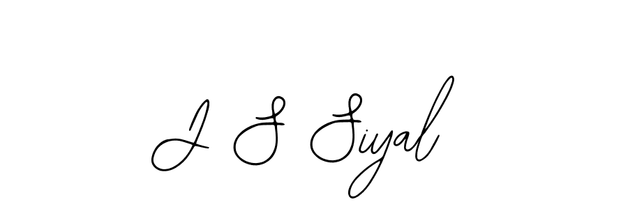 Use a signature maker to create a handwritten signature online. With this signature software, you can design (Bearetta-2O07w) your own signature for name J S Siyal. J S Siyal signature style 12 images and pictures png