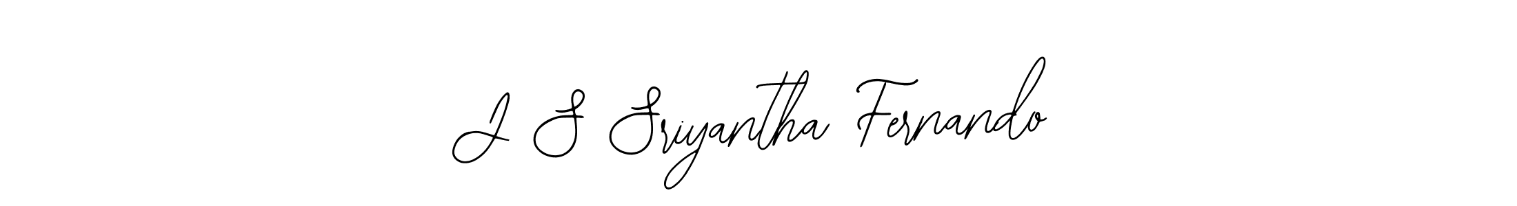 Design your own signature with our free online signature maker. With this signature software, you can create a handwritten (Bearetta-2O07w) signature for name J S Sriyantha Fernando. J S Sriyantha Fernando signature style 12 images and pictures png