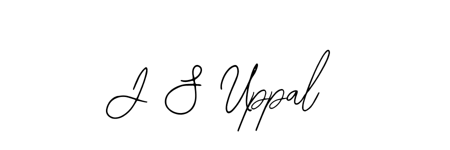 Use a signature maker to create a handwritten signature online. With this signature software, you can design (Bearetta-2O07w) your own signature for name J S Uppal. J S Uppal signature style 12 images and pictures png