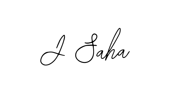 Use a signature maker to create a handwritten signature online. With this signature software, you can design (Bearetta-2O07w) your own signature for name J Saha. J Saha signature style 12 images and pictures png