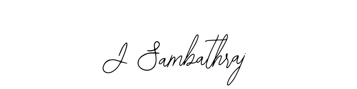 You should practise on your own different ways (Bearetta-2O07w) to write your name (J Sambathraj) in signature. don't let someone else do it for you. J Sambathraj signature style 12 images and pictures png