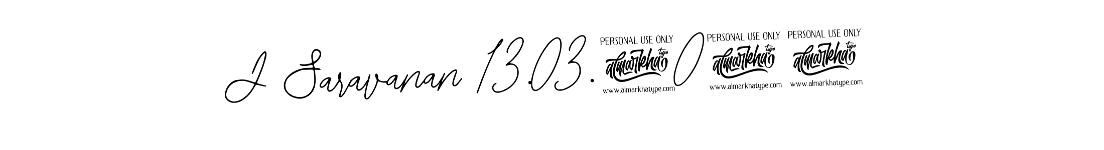 Make a beautiful signature design for name J Saravanan 13.03.2024. With this signature (Bearetta-2O07w) style, you can create a handwritten signature for free. J Saravanan 13.03.2024 signature style 12 images and pictures png