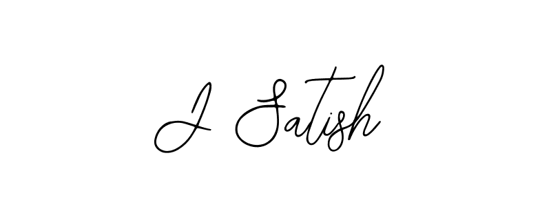 Create a beautiful signature design for name J Satish. With this signature (Bearetta-2O07w) fonts, you can make a handwritten signature for free. J Satish signature style 12 images and pictures png