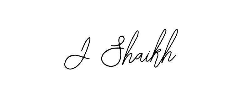 Also You can easily find your signature by using the search form. We will create J Shaikh name handwritten signature images for you free of cost using Bearetta-2O07w sign style. J Shaikh signature style 12 images and pictures png