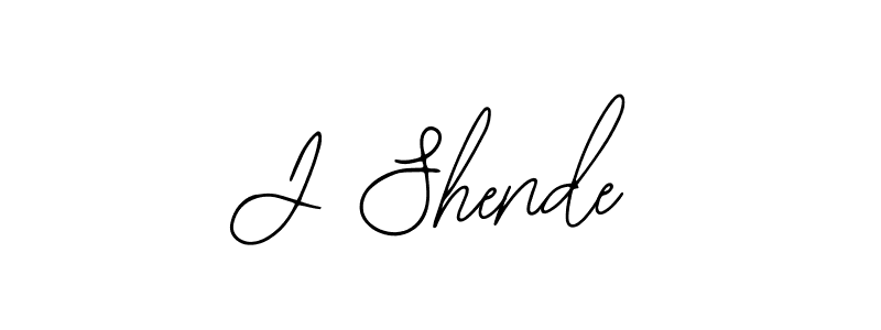 Create a beautiful signature design for name J Shende. With this signature (Bearetta-2O07w) fonts, you can make a handwritten signature for free. J Shende signature style 12 images and pictures png