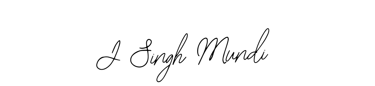 The best way (Bearetta-2O07w) to make a short signature is to pick only two or three words in your name. The name J Singh Mundi include a total of six letters. For converting this name. J Singh Mundi signature style 12 images and pictures png