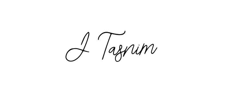 Design your own signature with our free online signature maker. With this signature software, you can create a handwritten (Bearetta-2O07w) signature for name J Tasnim. J Tasnim signature style 12 images and pictures png