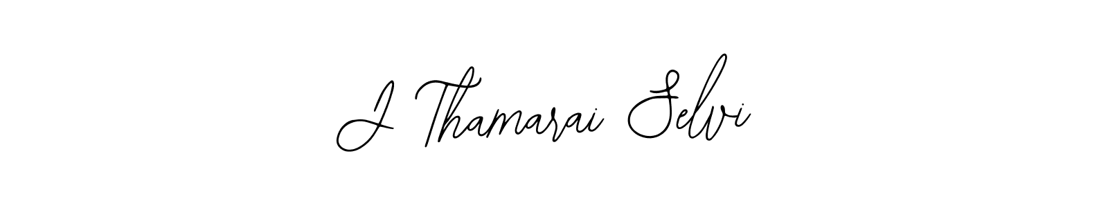 Design your own signature with our free online signature maker. With this signature software, you can create a handwritten (Bearetta-2O07w) signature for name J Thamarai Selvi. J Thamarai Selvi signature style 12 images and pictures png