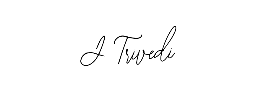 How to make J Trivedi name signature. Use Bearetta-2O07w style for creating short signs online. This is the latest handwritten sign. J Trivedi signature style 12 images and pictures png