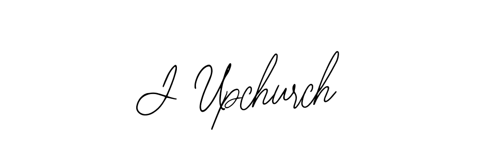 Use a signature maker to create a handwritten signature online. With this signature software, you can design (Bearetta-2O07w) your own signature for name J Upchurch. J Upchurch signature style 12 images and pictures png