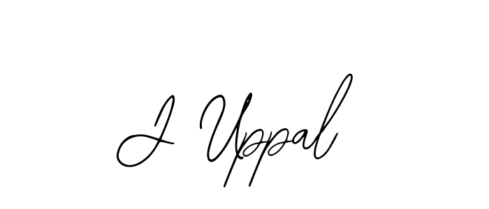 The best way (Bearetta-2O07w) to make a short signature is to pick only two or three words in your name. The name J Uppal include a total of six letters. For converting this name. J Uppal signature style 12 images and pictures png