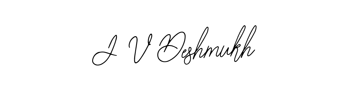 Bearetta-2O07w is a professional signature style that is perfect for those who want to add a touch of class to their signature. It is also a great choice for those who want to make their signature more unique. Get J V Deshmukh name to fancy signature for free. J V Deshmukh signature style 12 images and pictures png