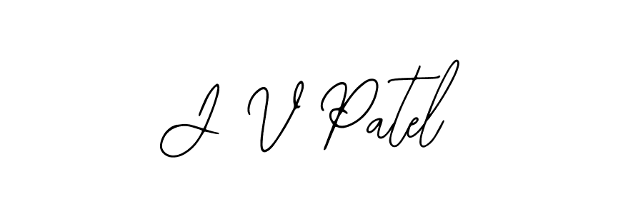 Use a signature maker to create a handwritten signature online. With this signature software, you can design (Bearetta-2O07w) your own signature for name J V Patel. J V Patel signature style 12 images and pictures png