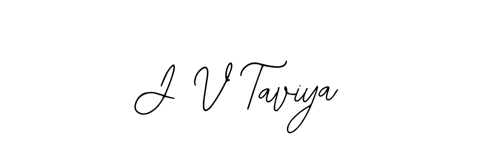 How to make J V Taviya signature? Bearetta-2O07w is a professional autograph style. Create handwritten signature for J V Taviya name. J V Taviya signature style 12 images and pictures png