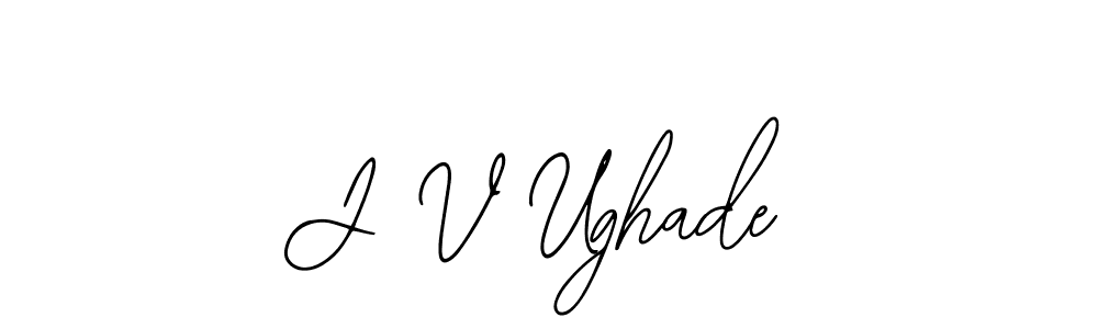 Bearetta-2O07w is a professional signature style that is perfect for those who want to add a touch of class to their signature. It is also a great choice for those who want to make their signature more unique. Get J V Ughade name to fancy signature for free. J V Ughade signature style 12 images and pictures png