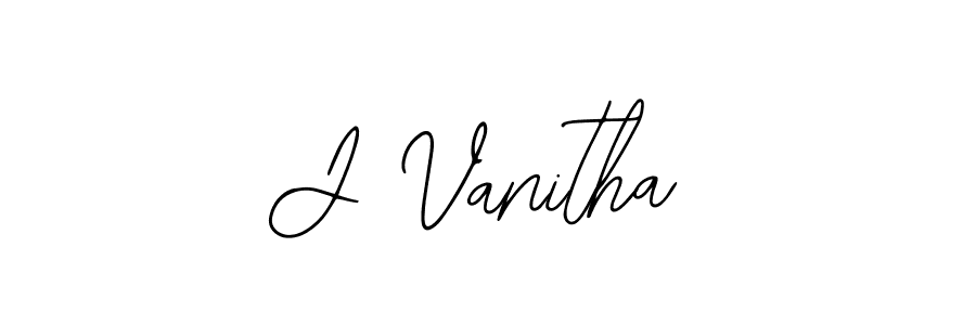 How to make J Vanitha signature? Bearetta-2O07w is a professional autograph style. Create handwritten signature for J Vanitha name. J Vanitha signature style 12 images and pictures png