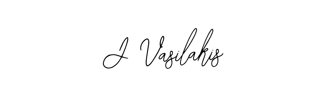 Create a beautiful signature design for name J Vasilakis. With this signature (Bearetta-2O07w) fonts, you can make a handwritten signature for free. J Vasilakis signature style 12 images and pictures png