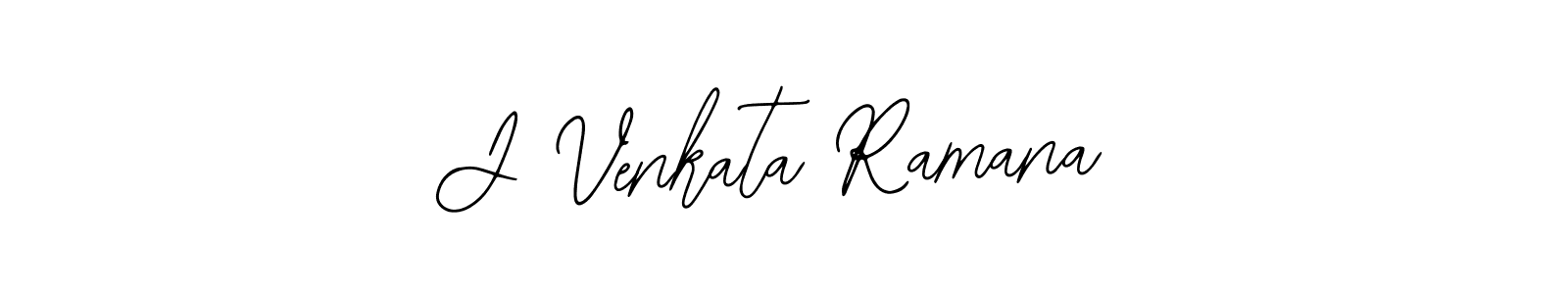 Design your own signature with our free online signature maker. With this signature software, you can create a handwritten (Bearetta-2O07w) signature for name J Venkata Ramana. J Venkata Ramana signature style 12 images and pictures png