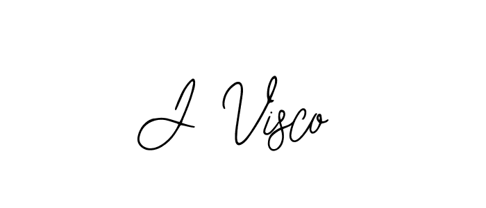 You should practise on your own different ways (Bearetta-2O07w) to write your name (J Visco) in signature. don't let someone else do it for you. J Visco signature style 12 images and pictures png