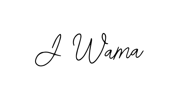 Use a signature maker to create a handwritten signature online. With this signature software, you can design (Bearetta-2O07w) your own signature for name J Wama. J Wama signature style 12 images and pictures png