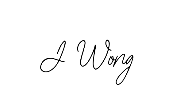 Make a beautiful signature design for name J Wong. With this signature (Bearetta-2O07w) style, you can create a handwritten signature for free. J Wong signature style 12 images and pictures png