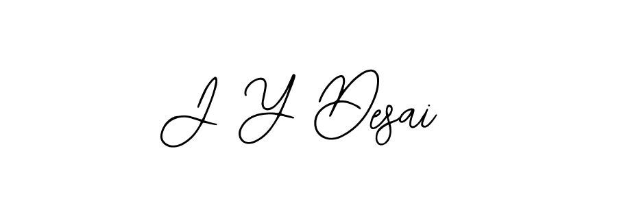 Also we have J Y Desai name is the best signature style. Create professional handwritten signature collection using Bearetta-2O07w autograph style. J Y Desai signature style 12 images and pictures png