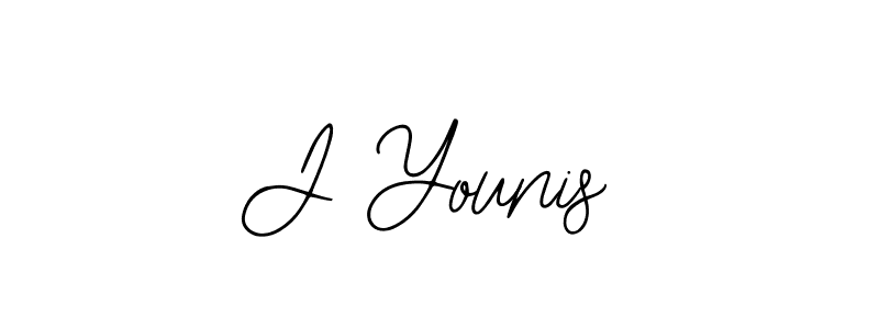 if you are searching for the best signature style for your name J Younis. so please give up your signature search. here we have designed multiple signature styles  using Bearetta-2O07w. J Younis signature style 12 images and pictures png