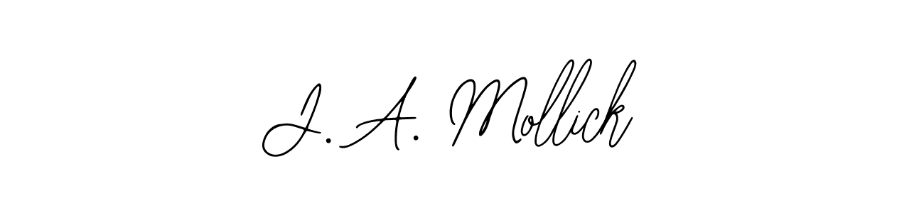 This is the best signature style for the J. A. Mollick name. Also you like these signature font (Bearetta-2O07w). Mix name signature. J. A. Mollick signature style 12 images and pictures png