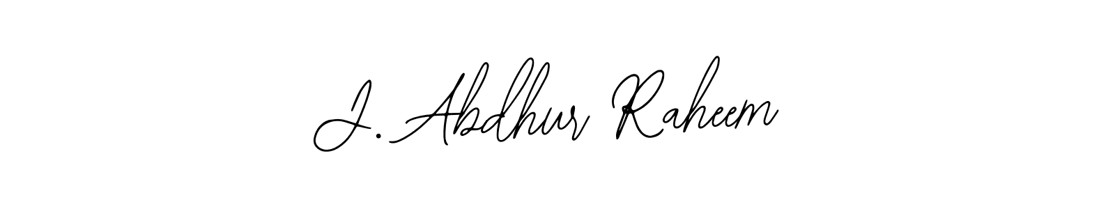 How to make J. Abdhur Raheem signature? Bearetta-2O07w is a professional autograph style. Create handwritten signature for J. Abdhur Raheem name. J. Abdhur Raheem signature style 12 images and pictures png