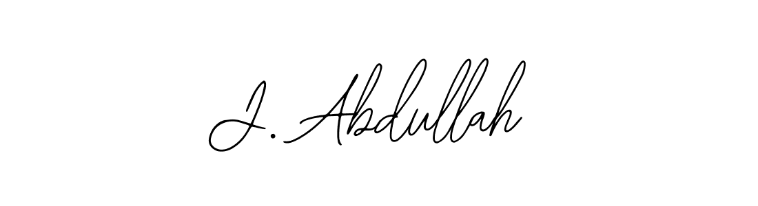 Best and Professional Signature Style for J. Abdullah. Bearetta-2O07w Best Signature Style Collection. J. Abdullah signature style 12 images and pictures png