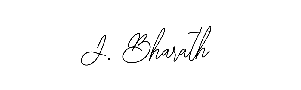 Design your own signature with our free online signature maker. With this signature software, you can create a handwritten (Bearetta-2O07w) signature for name J. Bharath. J. Bharath signature style 12 images and pictures png