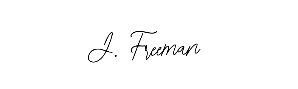 J. Freeman stylish signature style. Best Handwritten Sign (Bearetta-2O07w) for my name. Handwritten Signature Collection Ideas for my name J. Freeman. J. Freeman signature style 12 images and pictures png