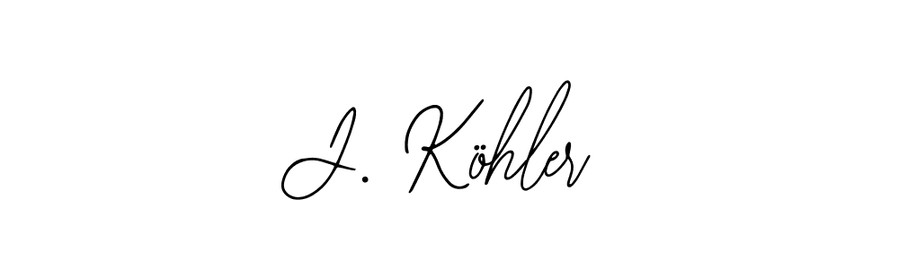 The best way (Bearetta-2O07w) to make a short signature is to pick only two or three words in your name. The name J. Köhler include a total of six letters. For converting this name. J. Köhler signature style 12 images and pictures png