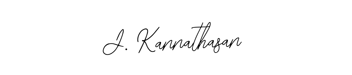 Design your own signature with our free online signature maker. With this signature software, you can create a handwritten (Bearetta-2O07w) signature for name J. Kannathasan. J. Kannathasan signature style 12 images and pictures png