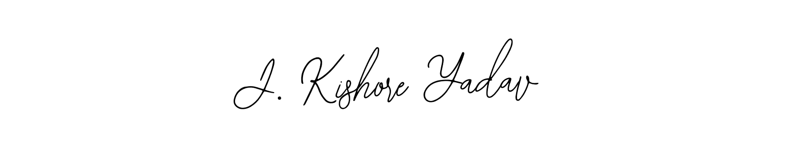 Create a beautiful signature design for name J. Kishore Yadav. With this signature (Bearetta-2O07w) fonts, you can make a handwritten signature for free. J. Kishore Yadav signature style 12 images and pictures png