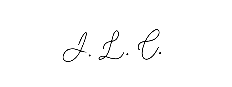 Design your own signature with our free online signature maker. With this signature software, you can create a handwritten (Bearetta-2O07w) signature for name J. L. C.. J. L. C. signature style 12 images and pictures png