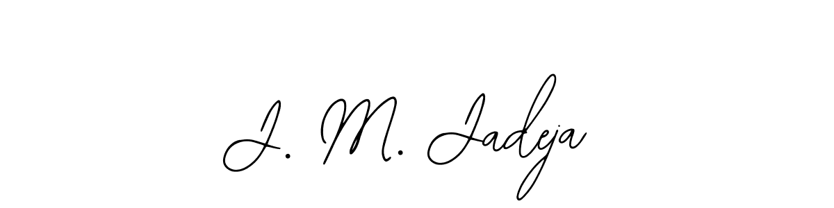 Similarly Bearetta-2O07w is the best handwritten signature design. Signature creator online .You can use it as an online autograph creator for name J. M. Jadeja. J. M. Jadeja signature style 12 images and pictures png