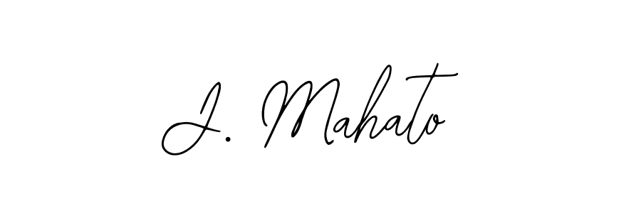 The best way (Bearetta-2O07w) to make a short signature is to pick only two or three words in your name. The name J. Mahato include a total of six letters. For converting this name. J. Mahato signature style 12 images and pictures png