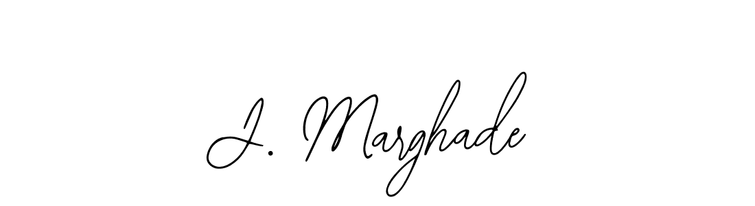 Use a signature maker to create a handwritten signature online. With this signature software, you can design (Bearetta-2O07w) your own signature for name J. Marghade. J. Marghade signature style 12 images and pictures png