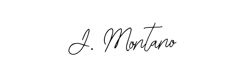Make a beautiful signature design for name J. Montano. With this signature (Bearetta-2O07w) style, you can create a handwritten signature for free. J. Montano signature style 12 images and pictures png