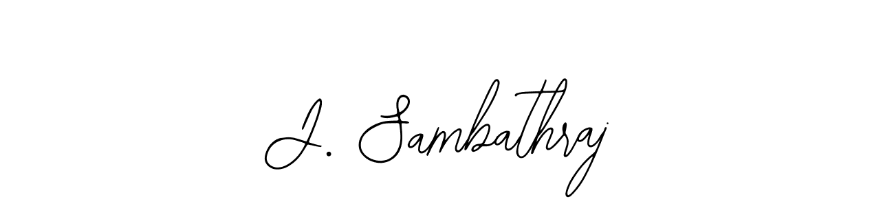 This is the best signature style for the J. Sambathraj name. Also you like these signature font (Bearetta-2O07w). Mix name signature. J. Sambathraj signature style 12 images and pictures png