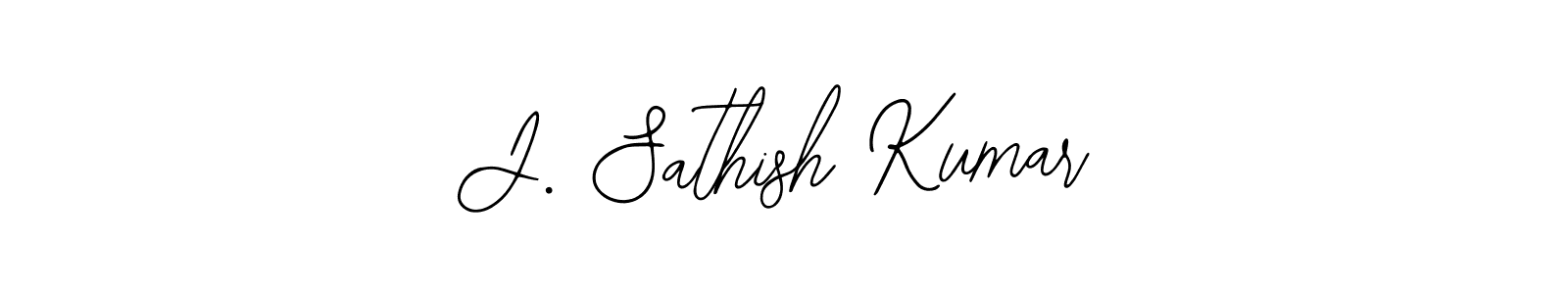 Use a signature maker to create a handwritten signature online. With this signature software, you can design (Bearetta-2O07w) your own signature for name J. Sathish Kumar. J. Sathish Kumar signature style 12 images and pictures png