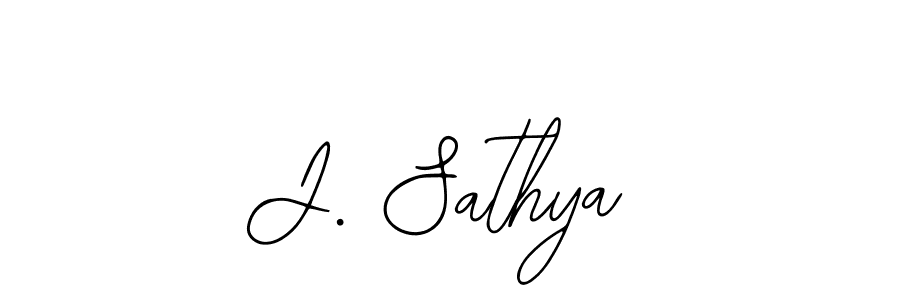 Use a signature maker to create a handwritten signature online. With this signature software, you can design (Bearetta-2O07w) your own signature for name J. Sathya. J. Sathya signature style 12 images and pictures png