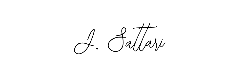 You should practise on your own different ways (Bearetta-2O07w) to write your name (J. Sattari) in signature. don't let someone else do it for you. J. Sattari signature style 12 images and pictures png