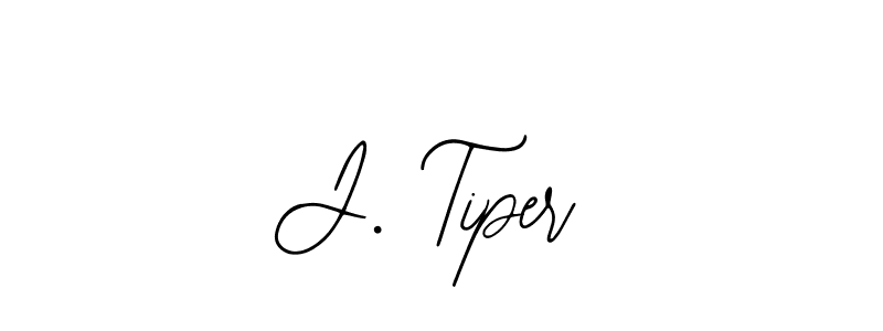 Make a beautiful signature design for name J. Tiper. With this signature (Bearetta-2O07w) style, you can create a handwritten signature for free. J. Tiper signature style 12 images and pictures png